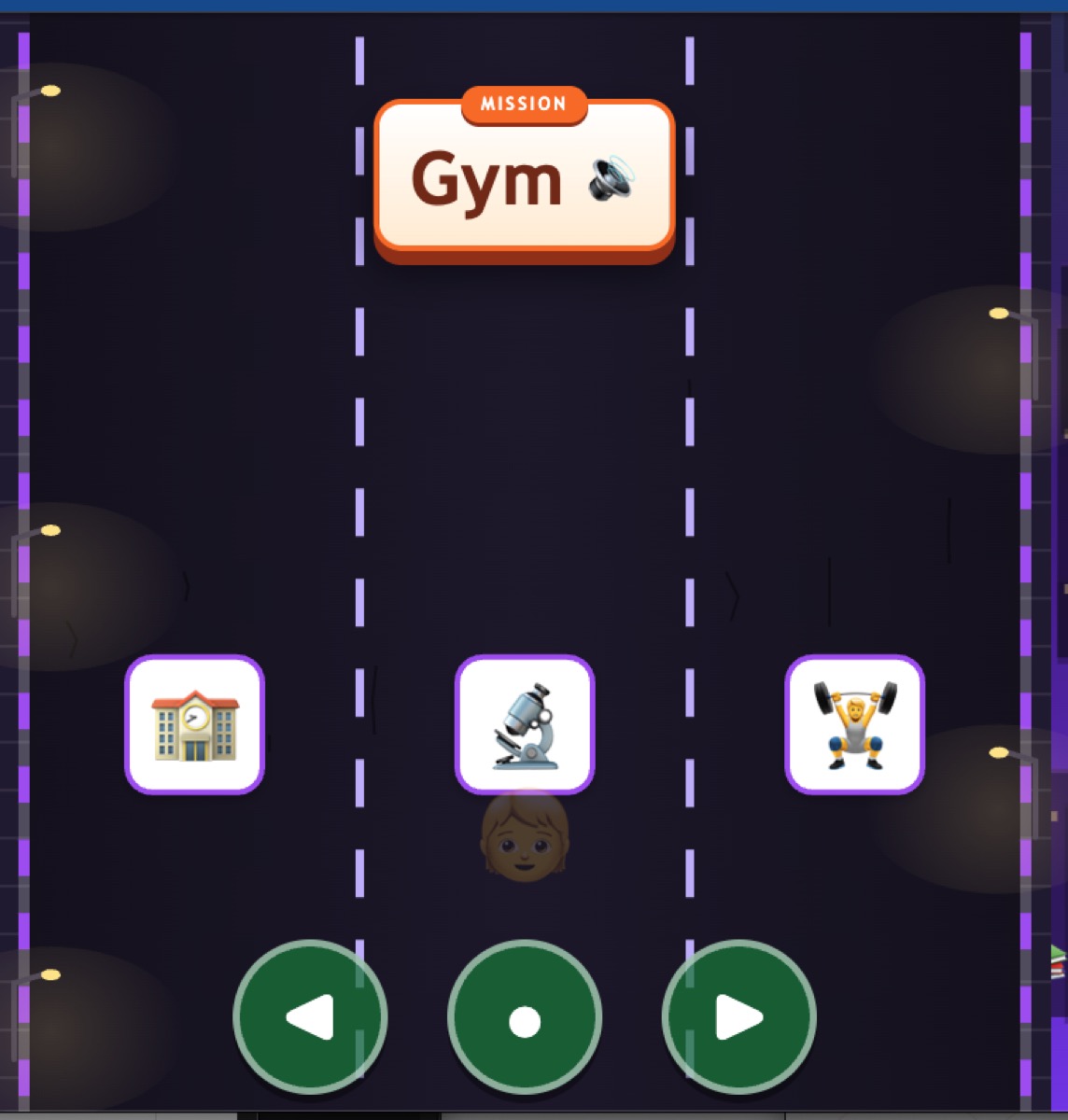หน้าจอเกม Zombie Word Escape ภารกิจคำศัพท์ Gym