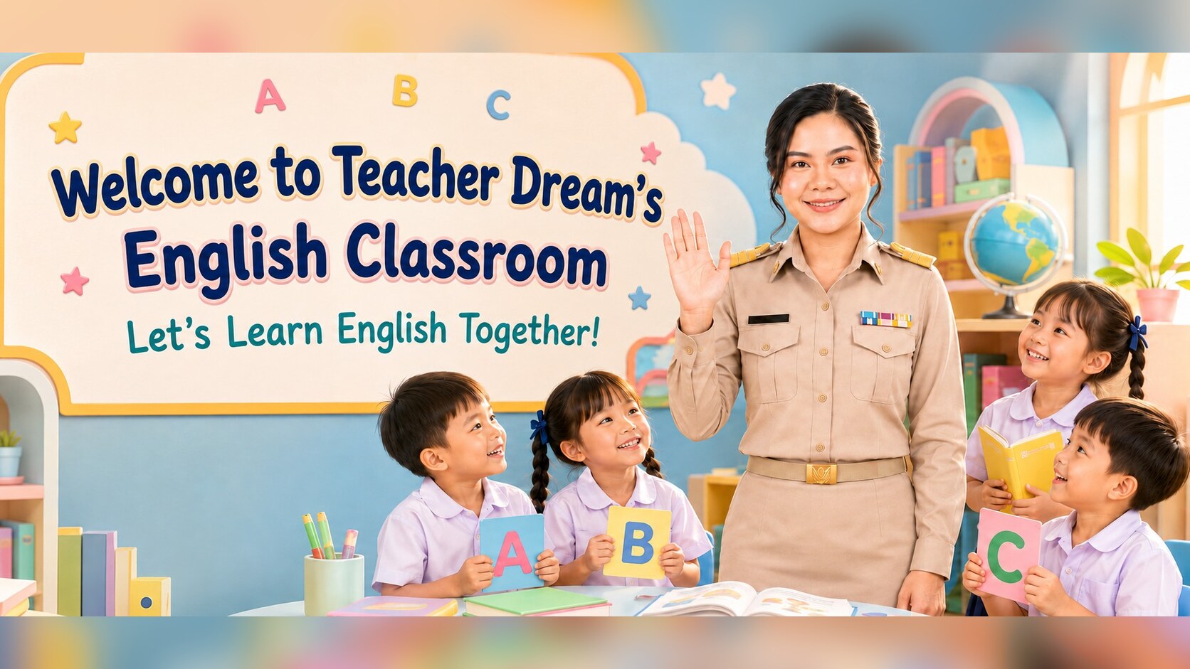 Welcome to Teacher Dream's English Classroom ห้องเรียนภาษาอังกฤษของครูลภัสร์ลดา พรมสอน