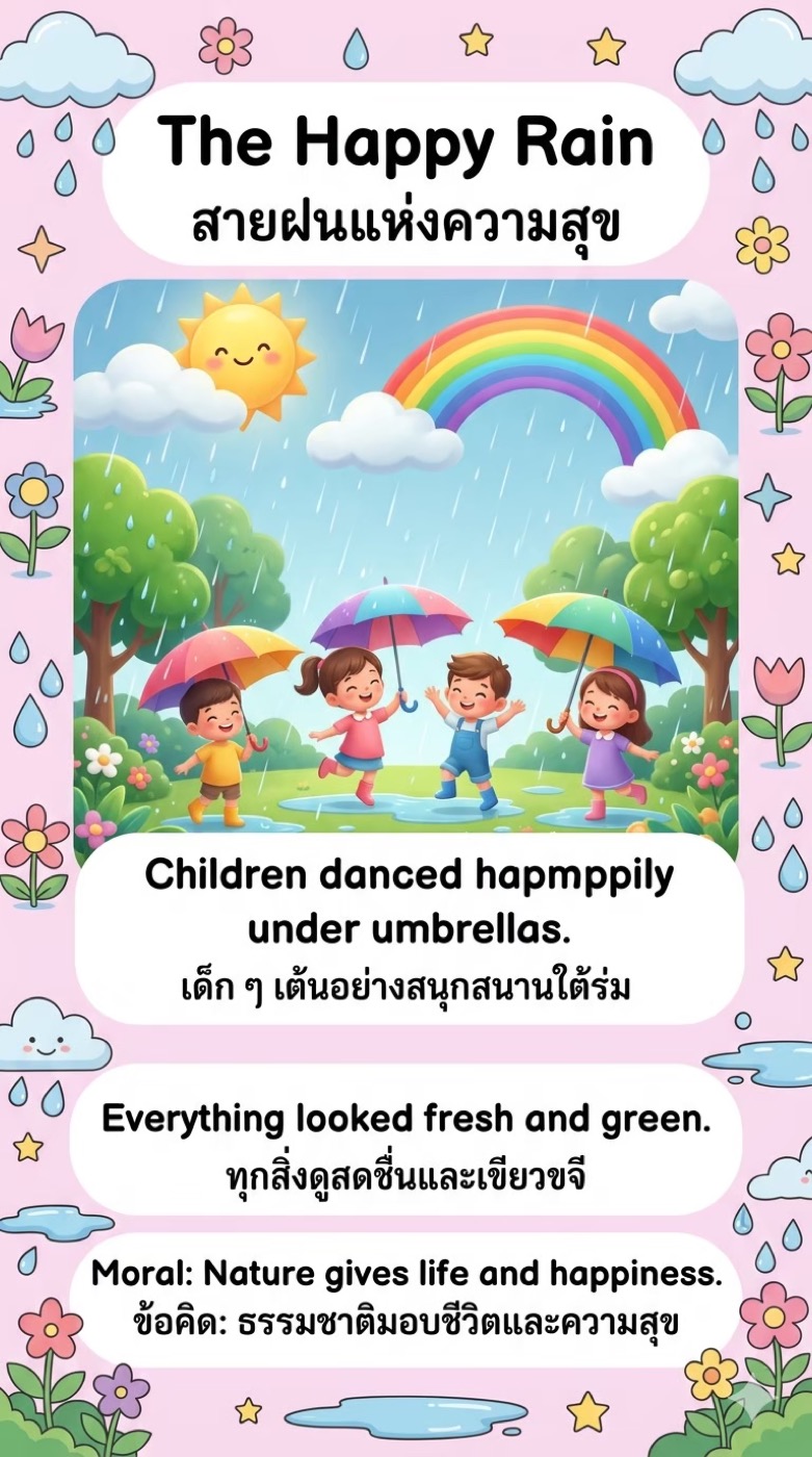 เรื่อง The Happy Rain
